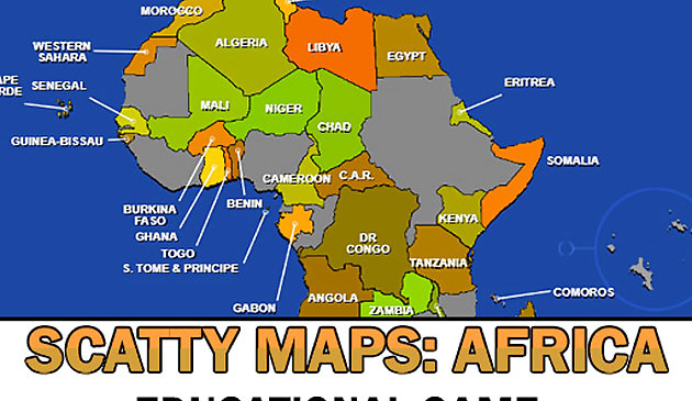 Scatty 지도 아프리카