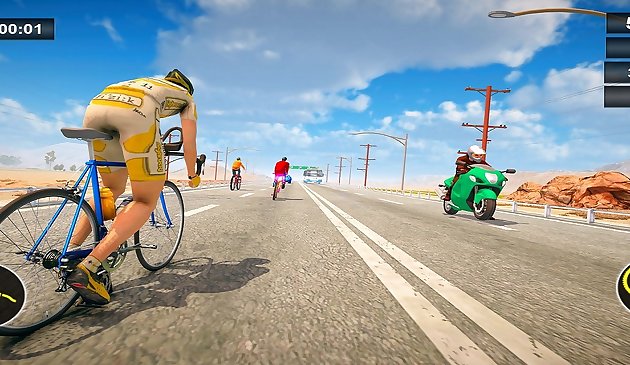 Echtes Fahrrad-Rennspiel 3D