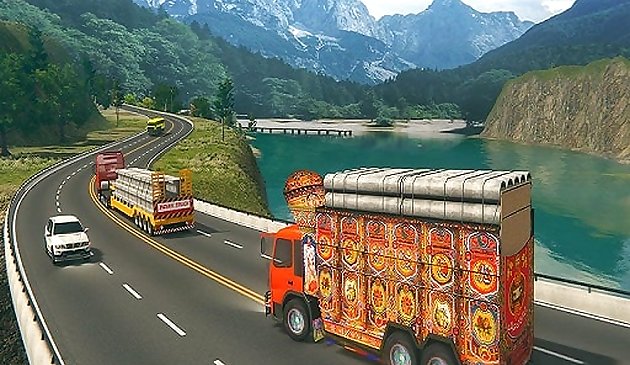 インドの貨物トラックグワダルポートゲーム