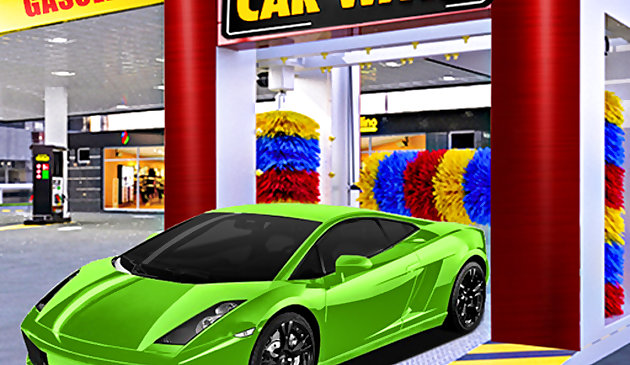 Simulador de lavado de autos y gasolinera