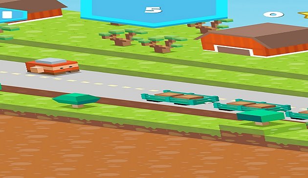 Blocky Road Runner Spiel 2D