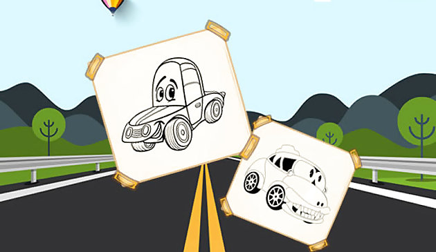 Funny Cars For Kids Coloring