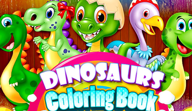 Libro para colorear de dinosaurios
