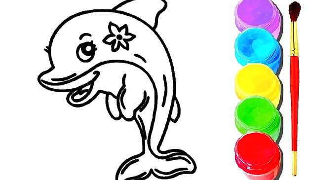 Livre de coloriage de dauphins