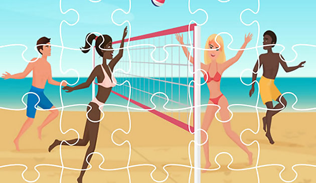 Puzzle de ballon de volley de plage