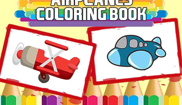 Libro para colorear de aviones