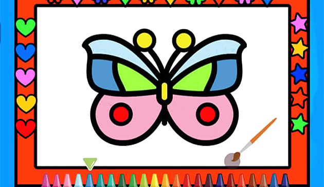 蝶の色付けと装飾