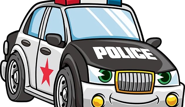 Cartoon Police Cars Puzzle