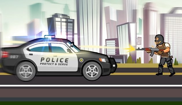 Polizeiautos der Stadt