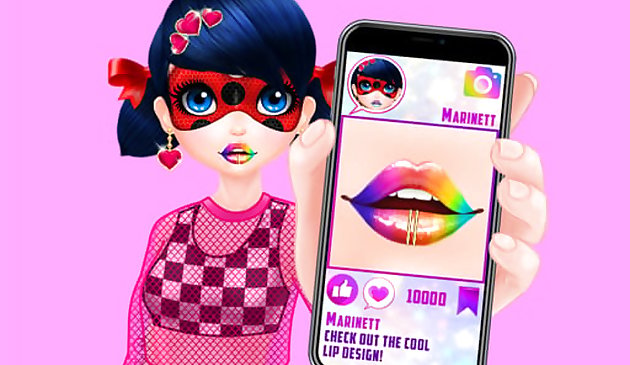 Cute Lip Design For Marinett