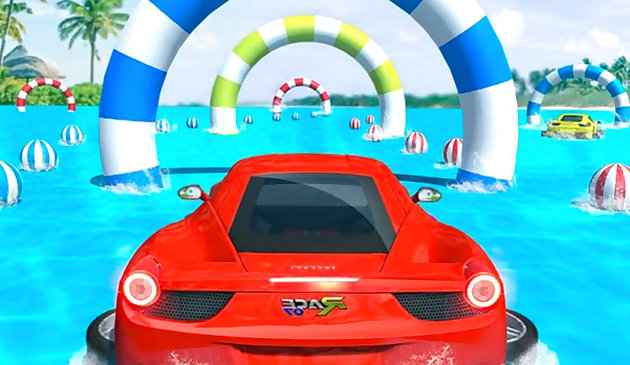 Wassersurfen Auto Stunts Autorennspiel