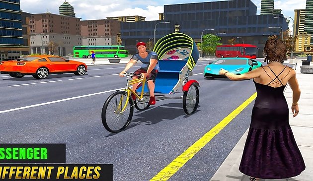 자전거 툭툭 자동 인력거 새로운 운전 게임
