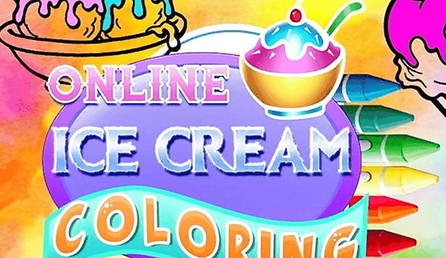 Раскраска мороженого онлайн