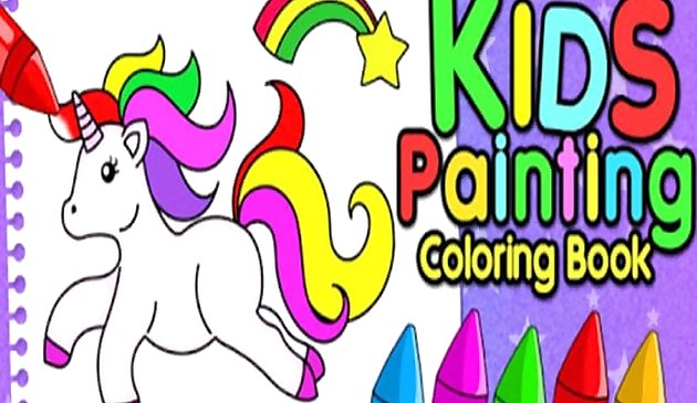 Niños Pintura de dedos Colorear