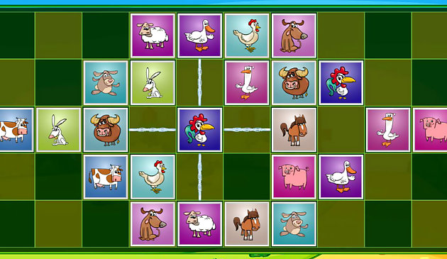 農場の動物マッチングパズル