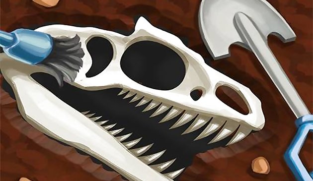 恐竜の骨掘りゲーム