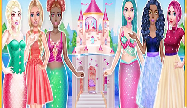Princess & Mermaid Doll House Decorating