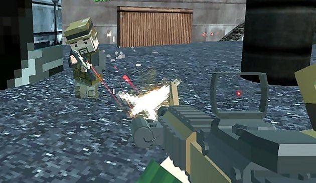 Pixel GunGame Arena Combate en bloques de prisión