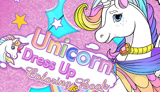 Livre de coloriage Unicorn Dress Up