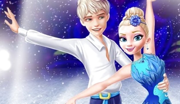 Ellie und Jack tanzen auf dem Eis