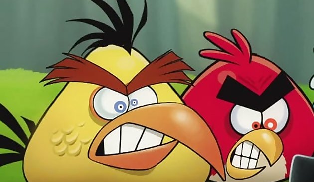 Angry Birds 3-Gewinnt-Spiel