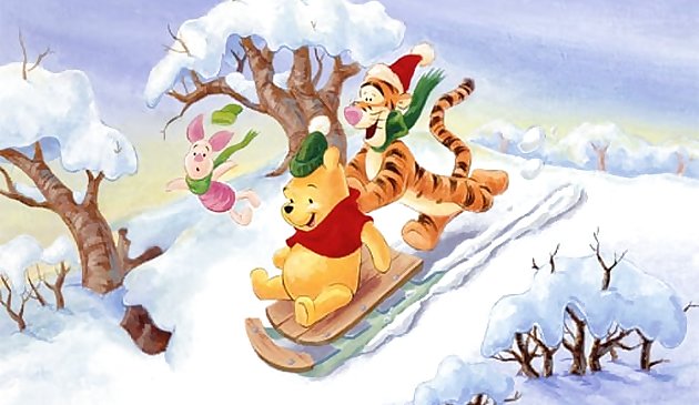 Winnie l’ourson puzzle de Noël 2