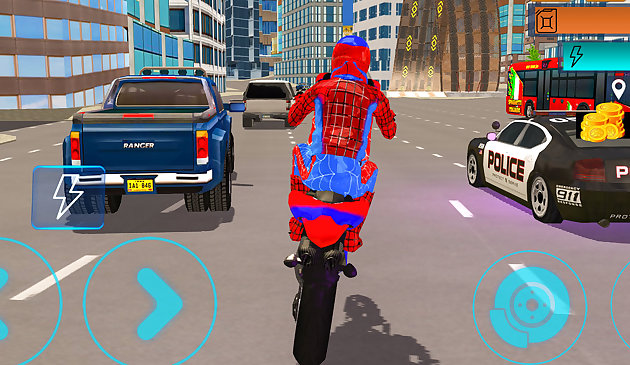 Симулятор мотоцикла с пауком-пауком 3d 2