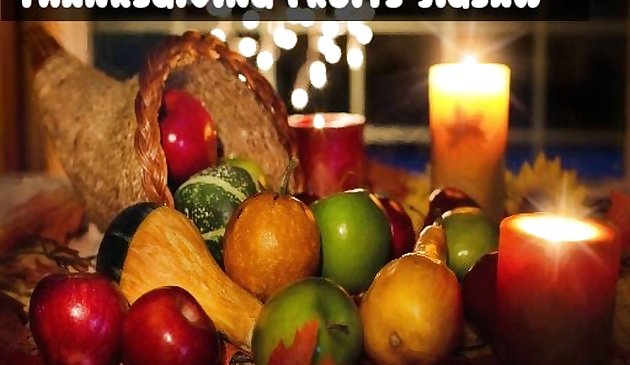 Puzzle de fruits de Thanksgiving