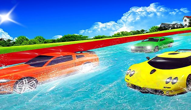 Water Slide Car Racing adventure 2020
