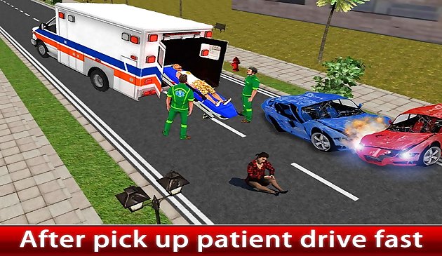 Rettungssimulator für Krankenwagen: Notfallkrankenwagen der Stadt