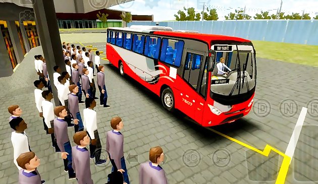 Jeu de simulation de transport en bus des joueurs de football