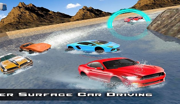 놀라운 수상 서핑 : 자동차 경주 게임 3D
