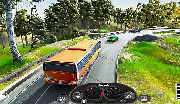 Simulador de transporte de autobús peligroso offroad