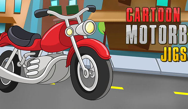 Karikatur-Motorrad-Puzzle