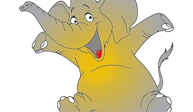 아기 코끼리 색칠