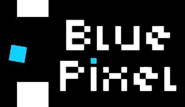 Blauer Pixel