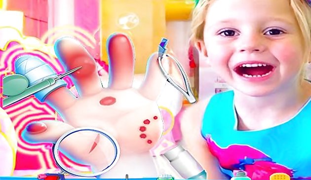Nastya Hand Doctor Lustige Spiele für Mädchen Online