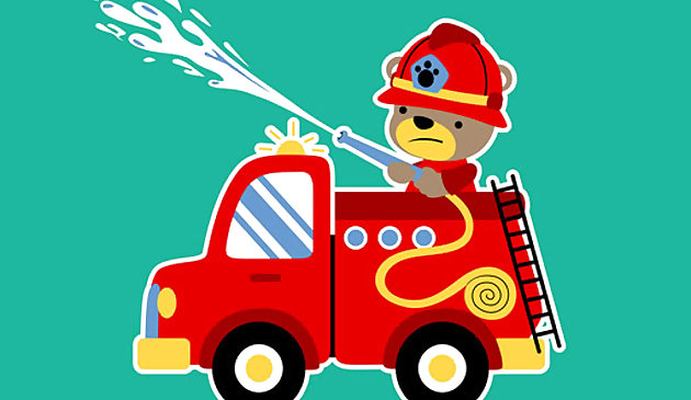 Пожарные машины для животных Матч 3