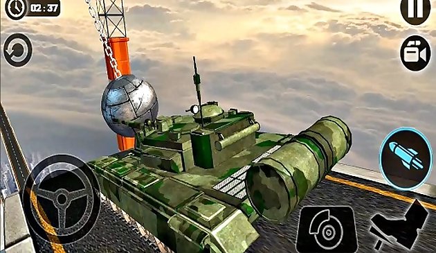 Impossible US Army Tank Driving Game