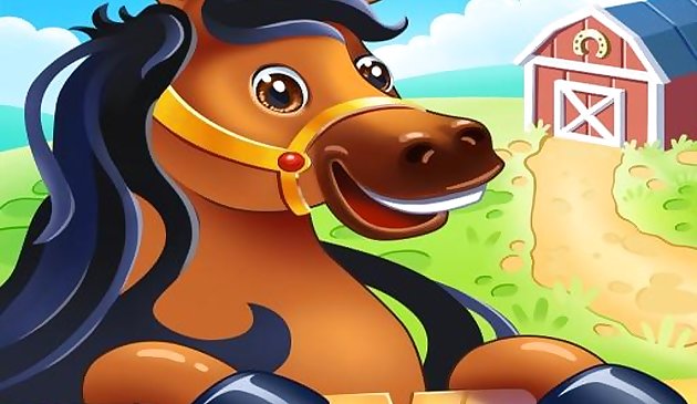 아이들을 위한 동물농장. 유아 게임 온라인