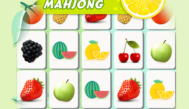 Conexión Mahjong de fruta fresca