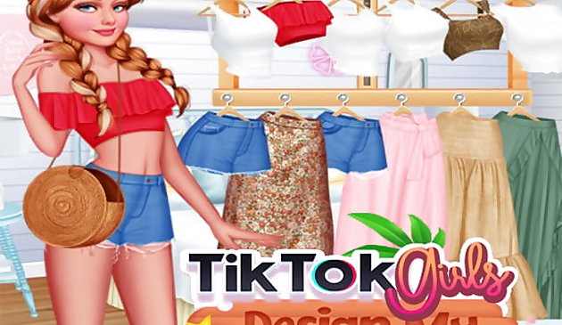 TikTok 소녀 디자인 의상