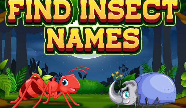 Encuentra nombres de insectos