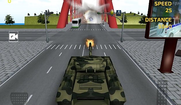 Juego de simulación de conducción de tanques del ejército