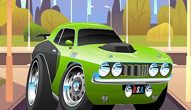 Speedy Muscle Cars Puzzle