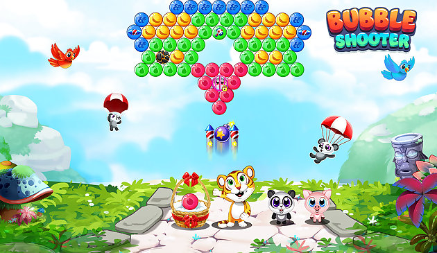 Bubble Shooter - Klassisches 3-Gewinnt-Spiel Pop Bubbles