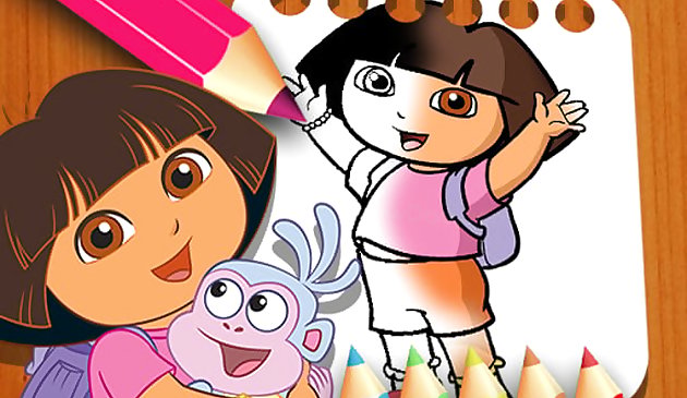 Dora, die Entdeckerin, das Malbuch
