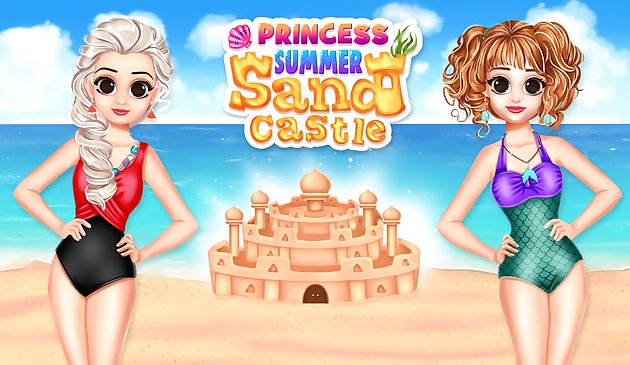 Летний песчаный замок принцессы