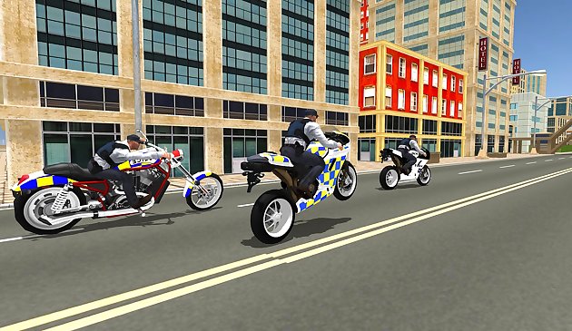 スーパースタント警察バイクシミュレータ3D