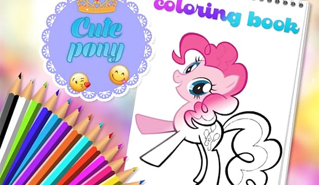 Lindo libro para colorear de pony